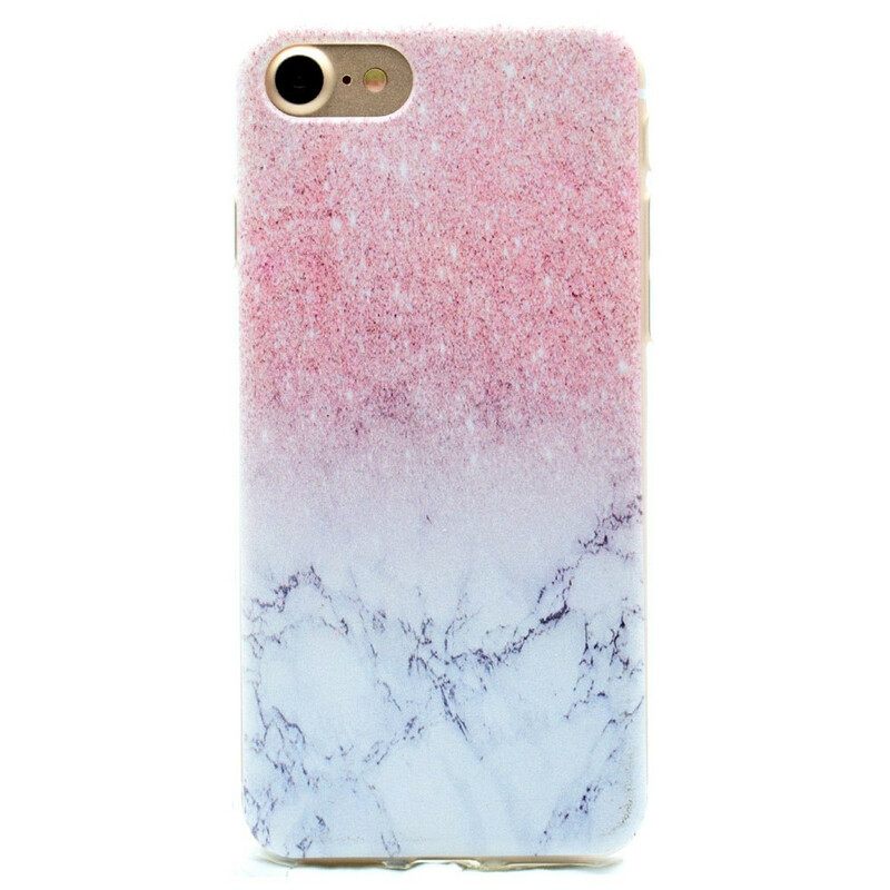 Kuori iPhone SE 3 / SE 2 / 8 / 7 Magenta Marble