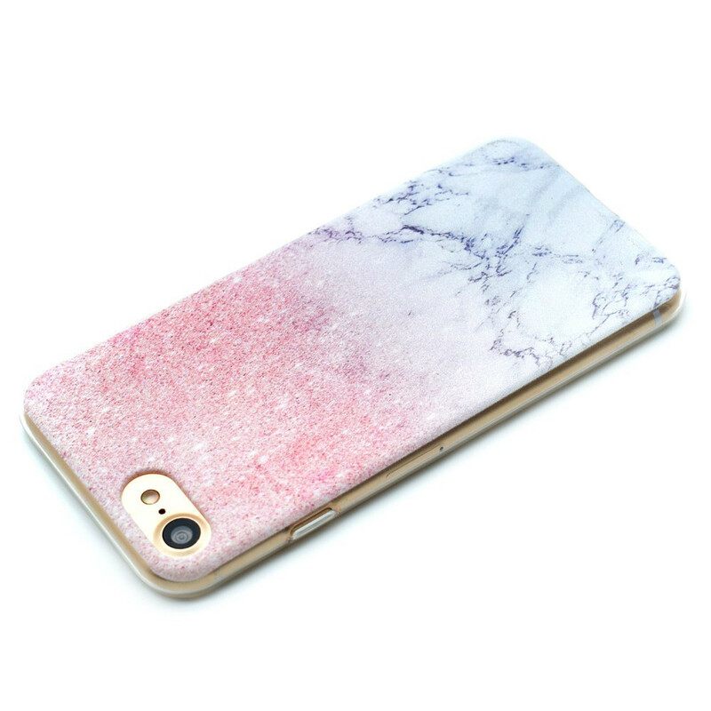 Kuori iPhone SE 3 / SE 2 / 8 / 7 Magenta Marble