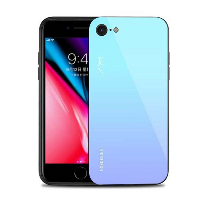 Kuori iPhone SE 3 / SE 2 / 8 / 7 Nxe Karkaistun Lasin Värit