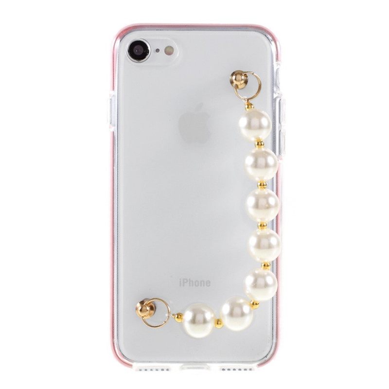 Kuori iPhone SE 3 / SE 2 / 8 / 7 Pearl Rannekorut