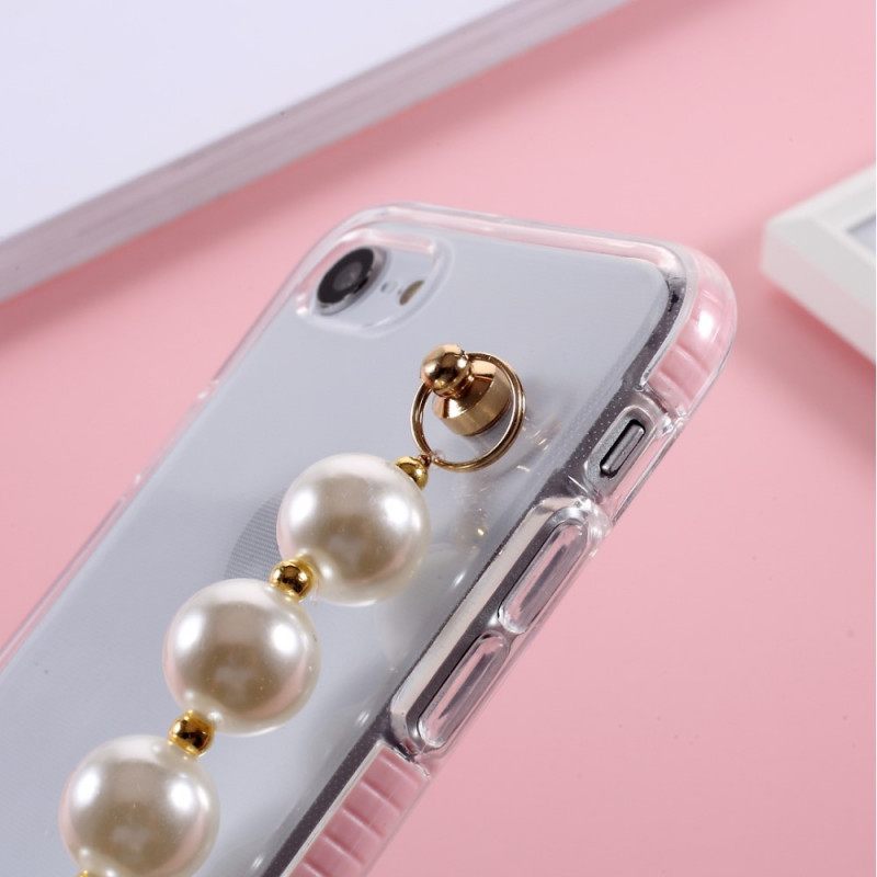 Kuori iPhone SE 3 / SE 2 / 8 / 7 Pearl Rannekorut