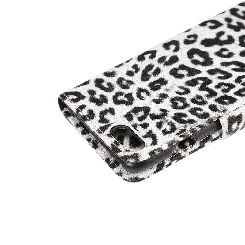 Nahkakotelo iPhone SE 3 / SE 2 / 8 / 7 Leopard