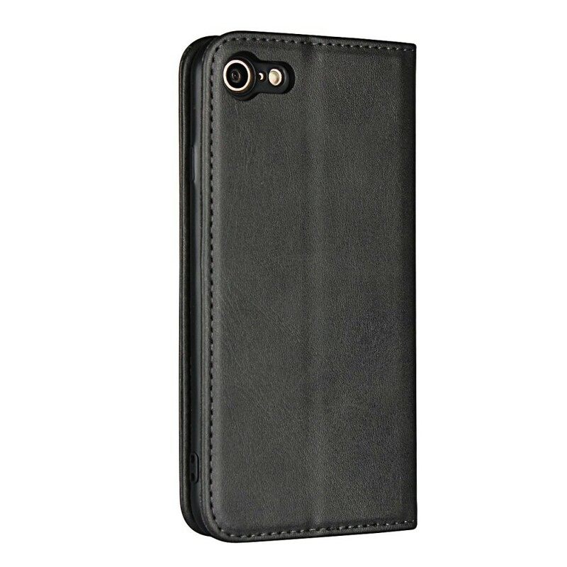 Puhelinkuoret iPhone SE 3 / SE 2 / 8 / 7 Kotelot Flip Premium Faux Leather Tikkaukset