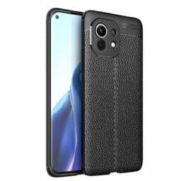 Case Xiaomi Mi 11 5G Double Line Litchi Leather Effect