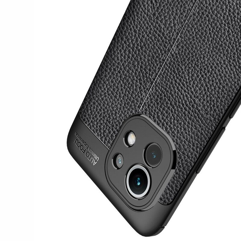 Case Xiaomi Mi 11 5G Double Line Litchi Leather Effect