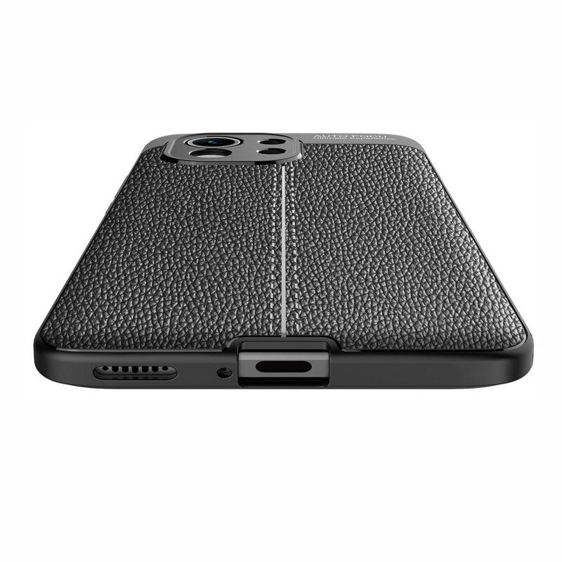 Case Xiaomi Mi 11 5G Double Line Litchi Leather Effect