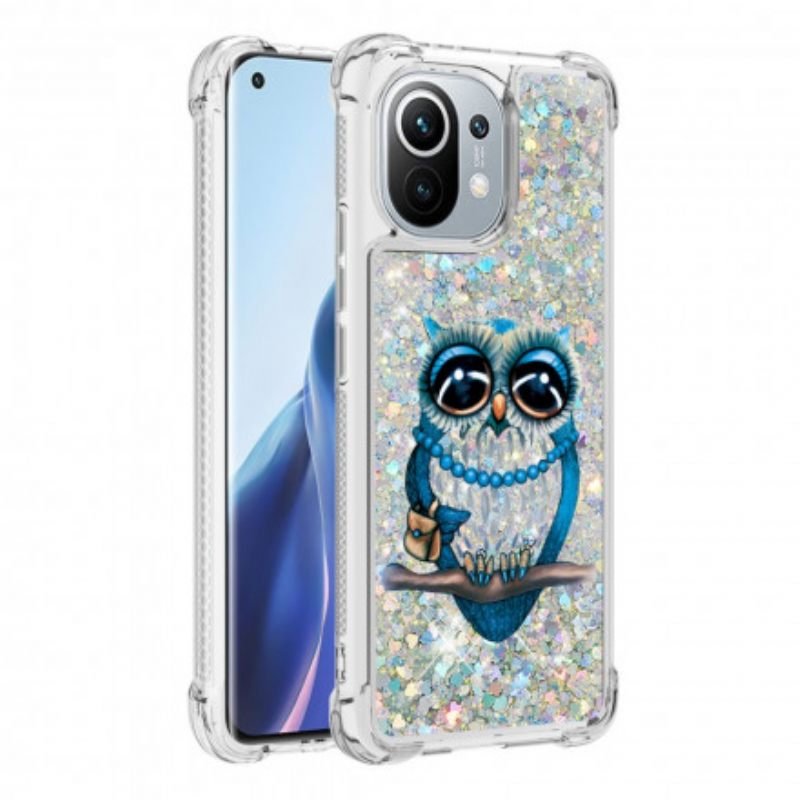 Kuori Xiaomi Mi 11 5G Miss Owl Glitter