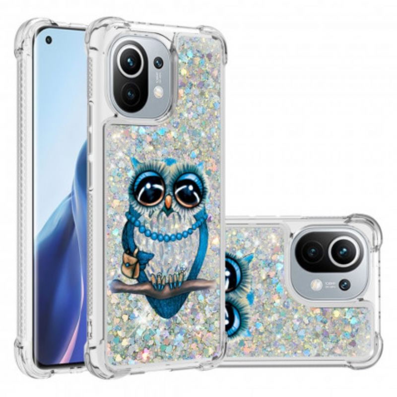 Kuori Xiaomi Mi 11 5G Miss Owl Glitter