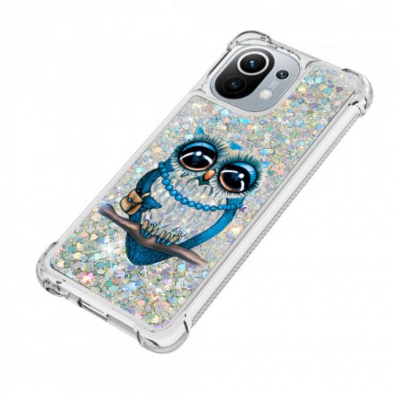 Kuori Xiaomi Mi 11 5G Miss Owl Glitter