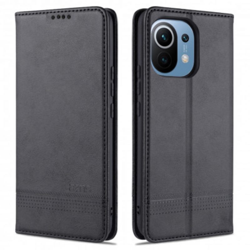 Puhelinkuoret Xiaomi Mi 11 5G Kotelot Flip Style Leather Azns