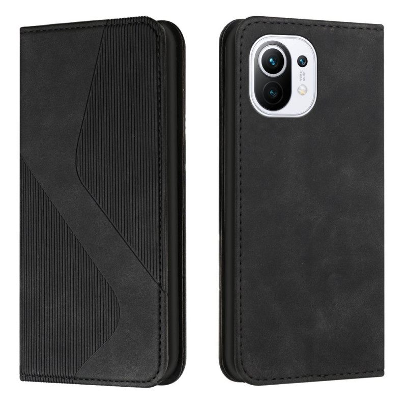 Puhelinkuoret Xiaomi Mi 11 5G Kotelot Flip Style Leather S-design