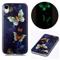 Case iPhone XR Fluorescent Butterfly Sarja