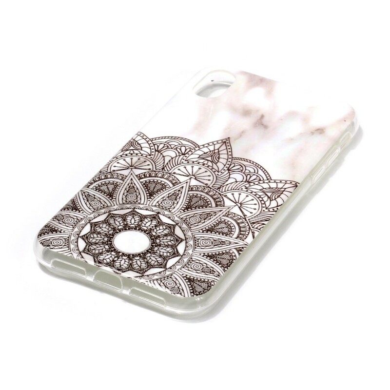 Case iPhone XR Marmoroitu Mandala