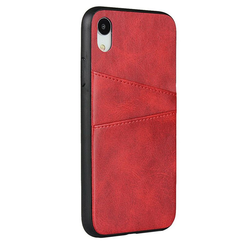 Case iPhone XR Monochrome Double Card Holder