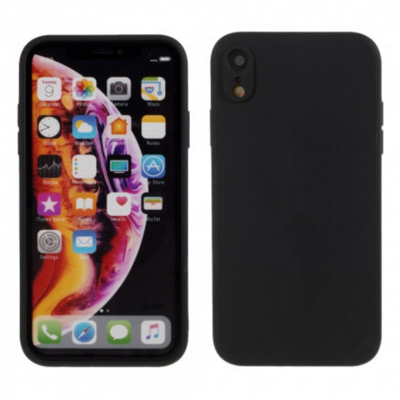 Case iPhone XR Silicone Mat Pure Color