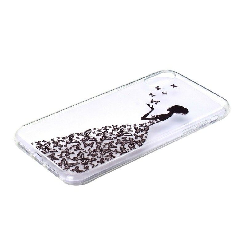 Case iPhone XR Transparent Butterflies Mekko