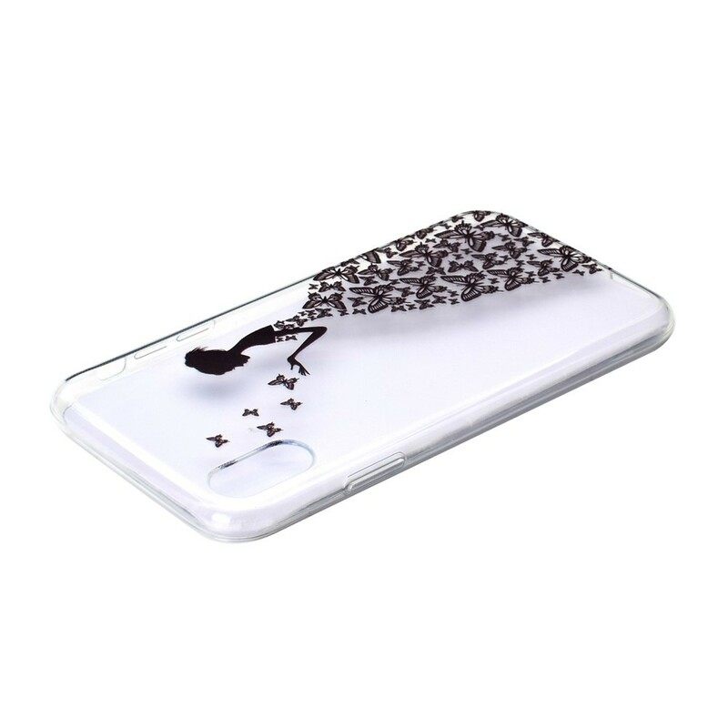 Case iPhone XR Transparent Butterflies Mekko