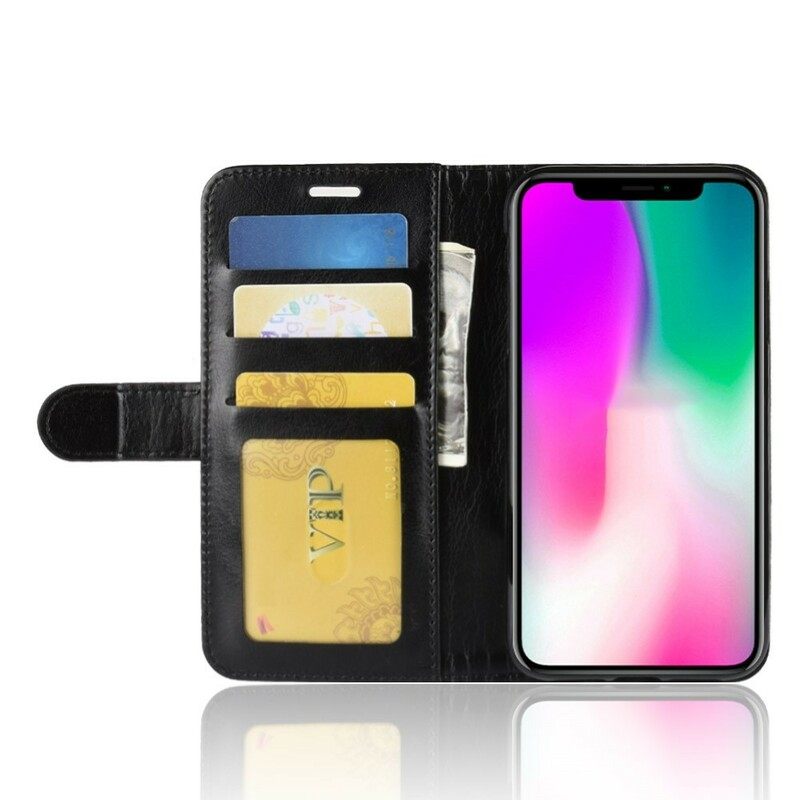 Kotelot iPhone XR Faux Leather Retro