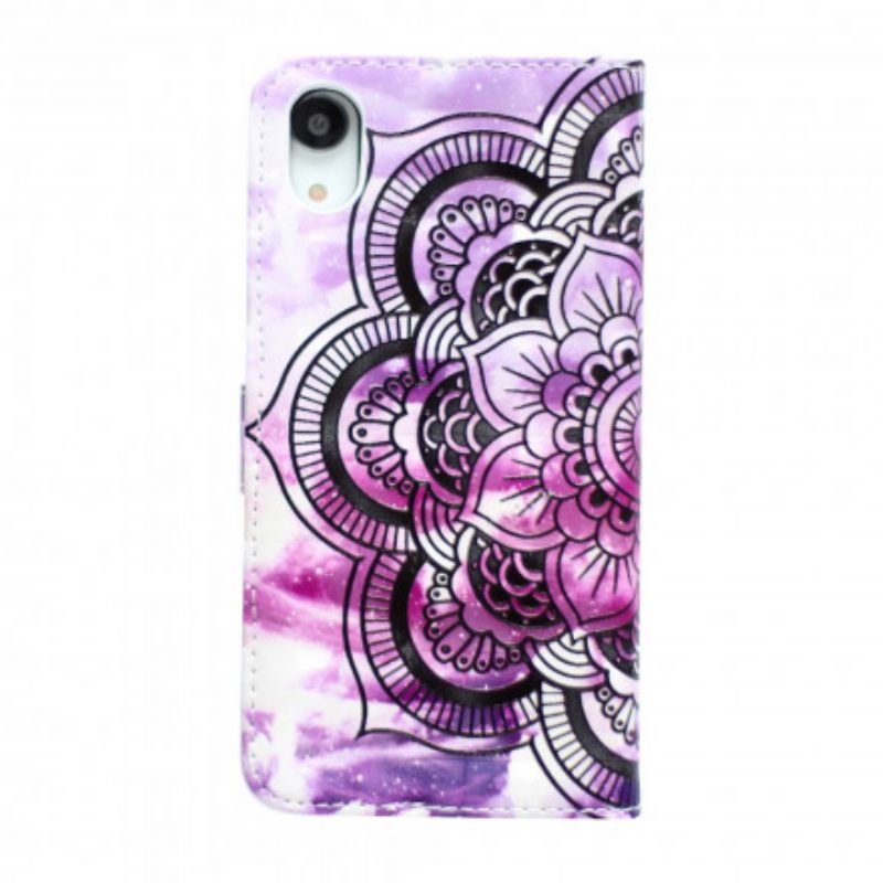 Kotelot iPhone XR Purple Mandala