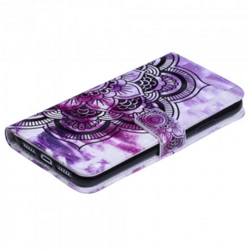 Kotelot iPhone XR Purple Mandala