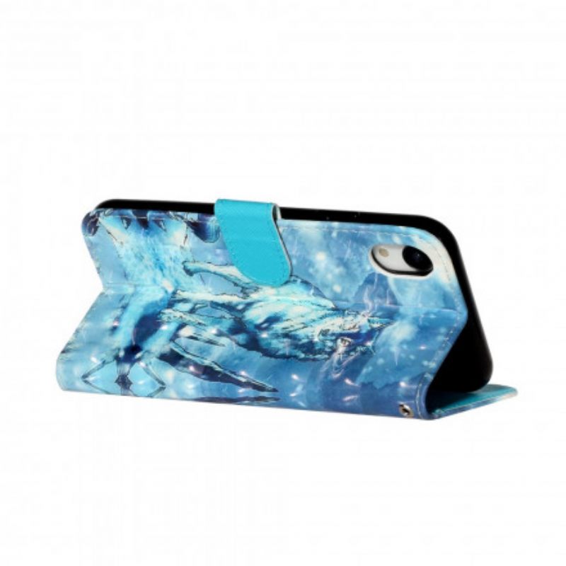 Kotelot iPhone XR Suojaketju Kuori Wolf Light Strap Kohdevalot