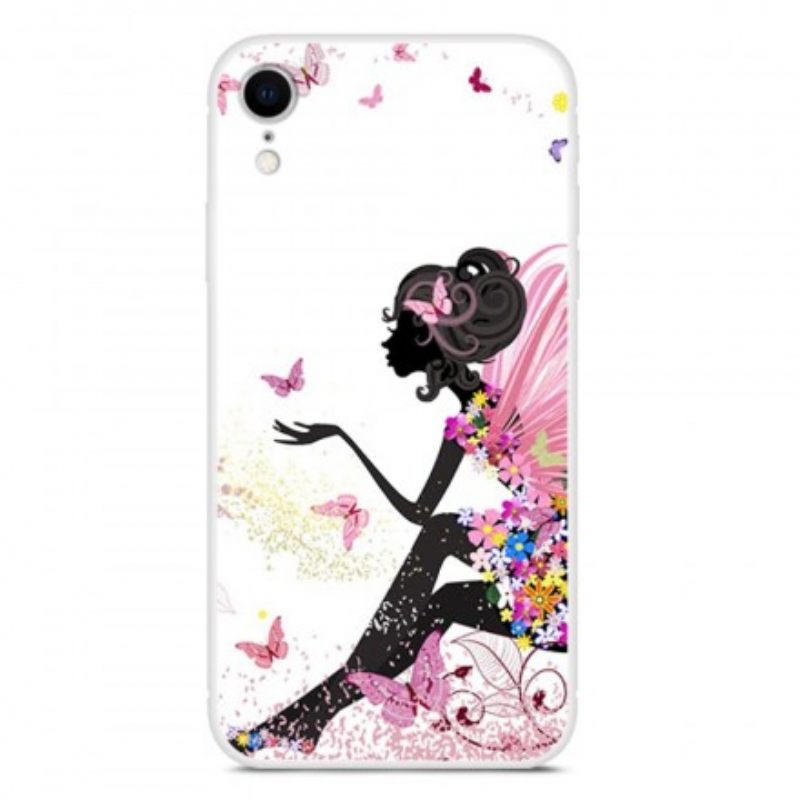 Kuori iPhone XR Butterfly Lady