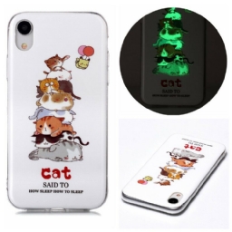 Kuori iPhone XR Cats Fluorescent