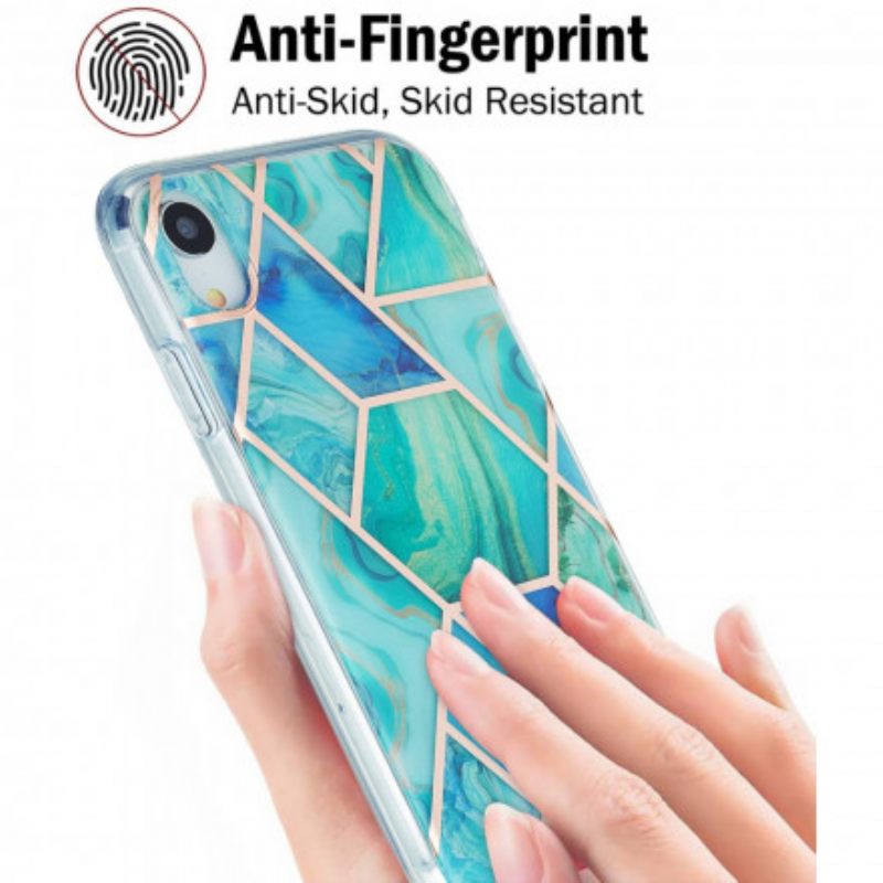 Kuori iPhone XR Flashy Geometric Marble