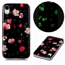 Kuori iPhone XR Fluorescent Floral Sarja