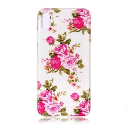 Kuori iPhone XR Fluorescent Liberty Flowers