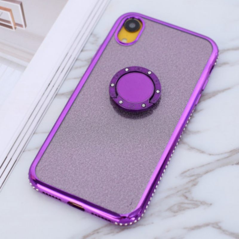 Kuori iPhone XR Glitter Ja Diamond Ring