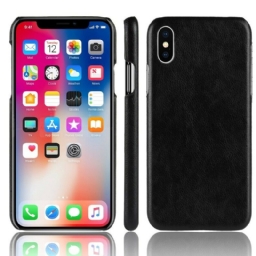 Kuori iPhone XR Litchin Nahkaefekti