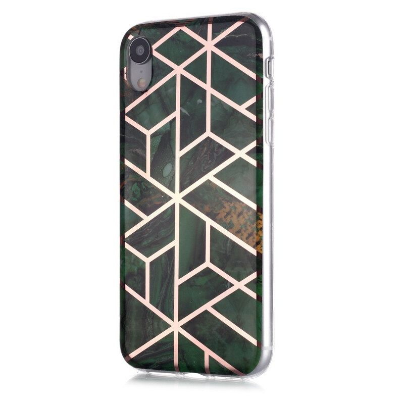 Kuori iPhone XR Marble Colored Geometry 2