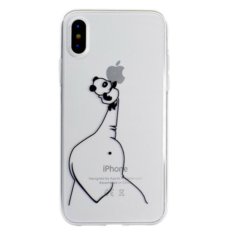 Kuori iPhone XR Panda Logopelit 3