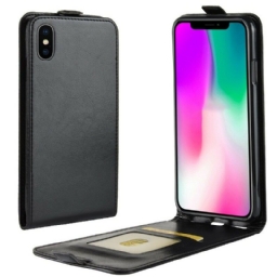 Nahkakotelo iPhone XR Kotelot Flip Folding Retro