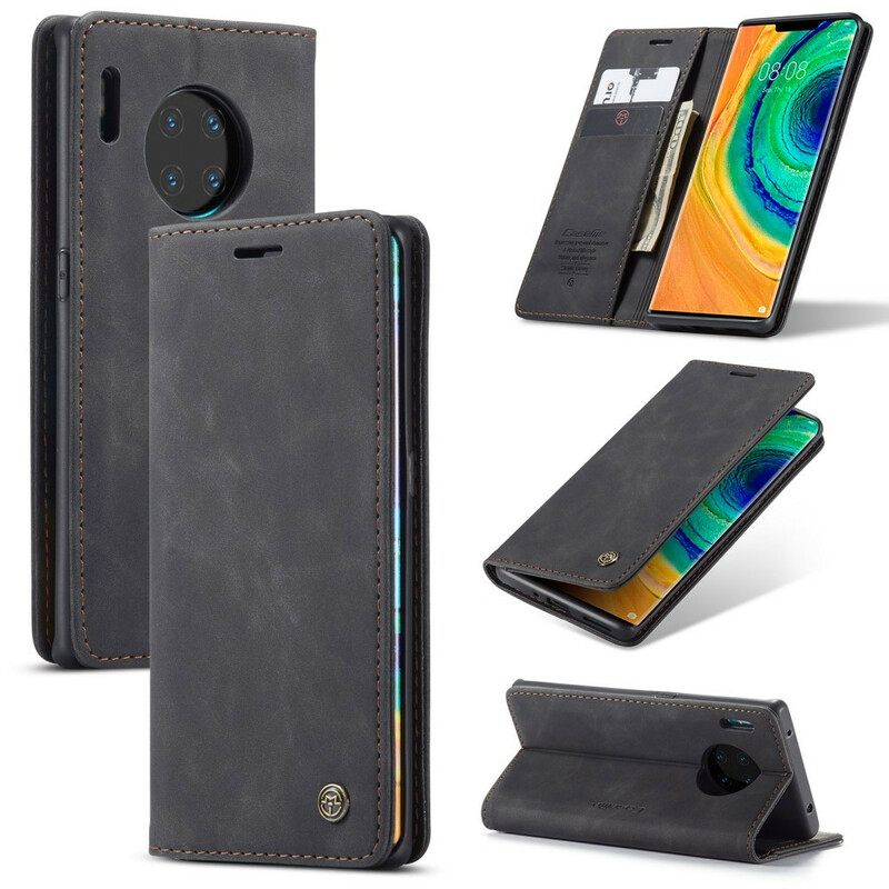 Puhelinkuoret Huawei Mate 30 Pro Kotelot Flip Caseme Keinonahka