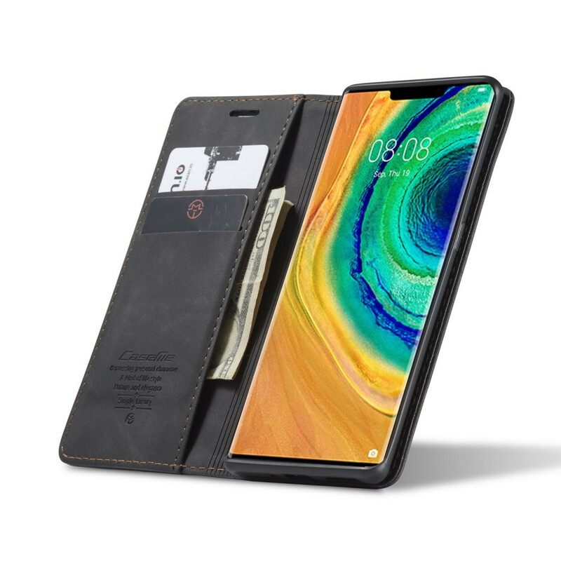 Puhelinkuoret Huawei Mate 30 Pro Kotelot Flip Caseme Keinonahka