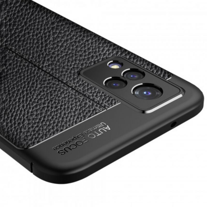 Kuori Vivo V21 5G Double Line Litchi Leather Effect