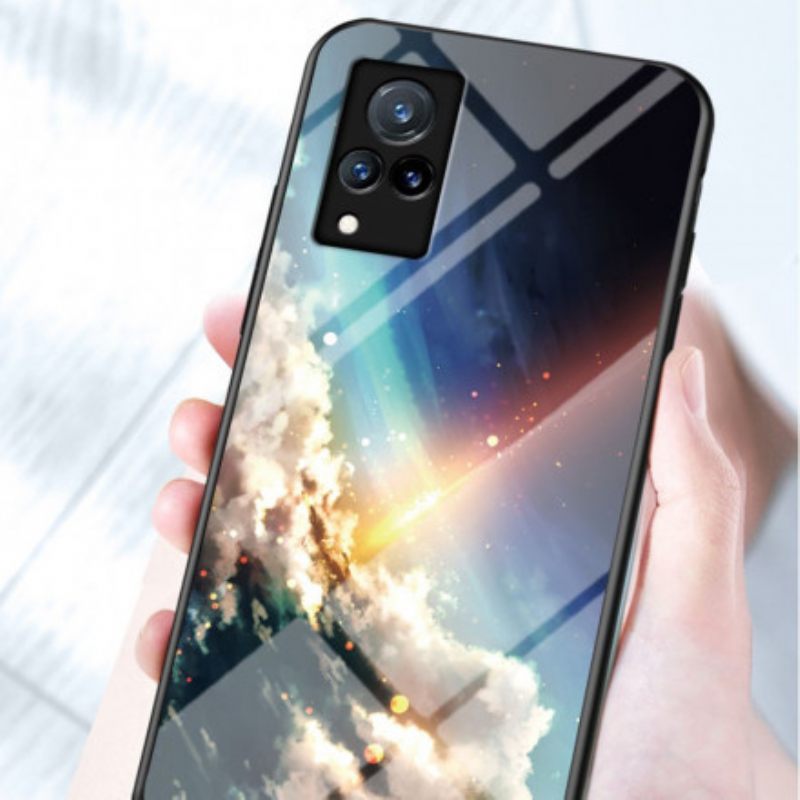 Kuori Vivo V21 5G Marble Tempered Glass