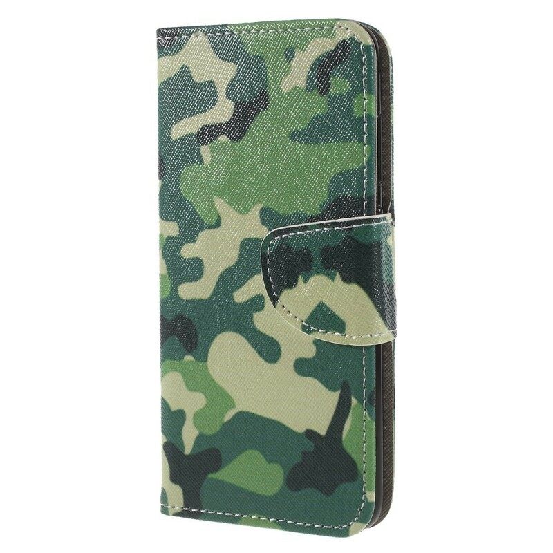 Nahkakotelo Honor 9 Lite Military Camouflage