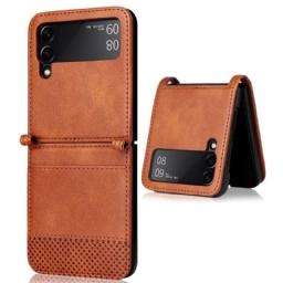 Case Samsung Galaxy Z Flip 4 Kotelot Flip Vintage Leather Style Korttikotelo