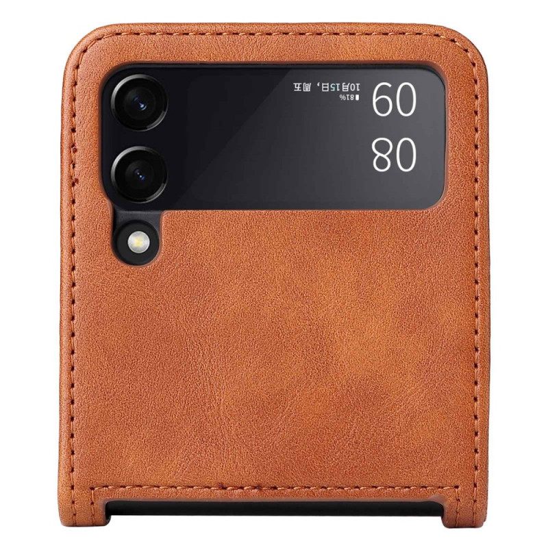 Case Samsung Galaxy Z Flip 4 Kotelot Flip Vintage Leather Style Korttikotelo