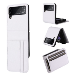 Kuoret Samsung Galaxy Z Flip 4 Kotelot Flip Leather Effect Retro Korttikotelo