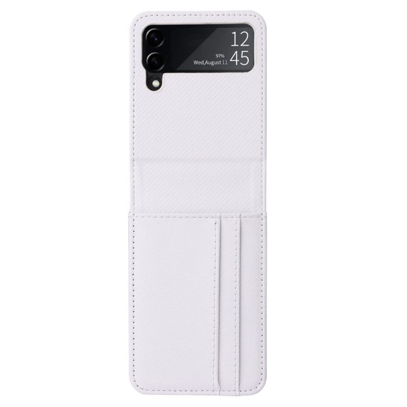 Kuoret Samsung Galaxy Z Flip 4 Kotelot Flip Leather Effect Retro Korttikotelo