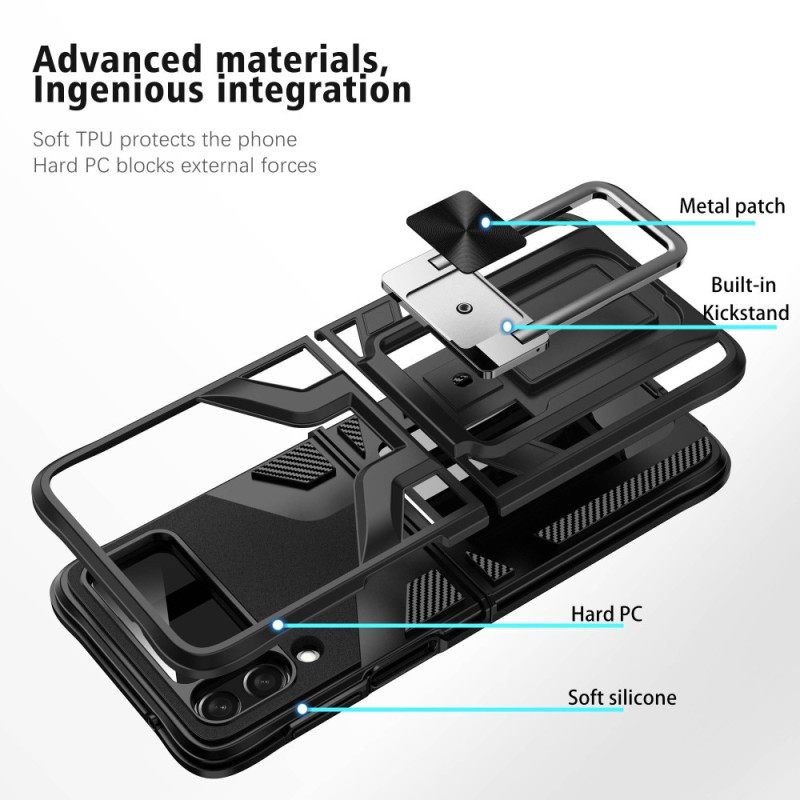 Kuori Samsung Galaxy Z Flip 4 Kotelot Flip Ring-tuki