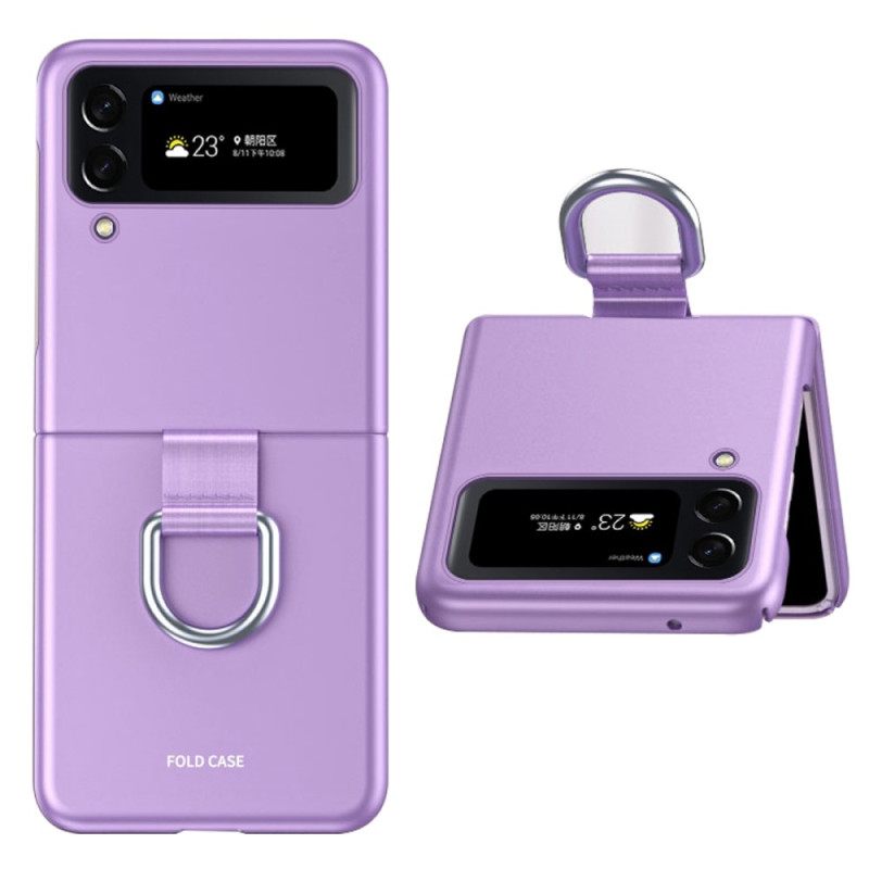 Kuori Samsung Galaxy Z Flip 4 Kotelot Flip Skin-touch Renkaalla