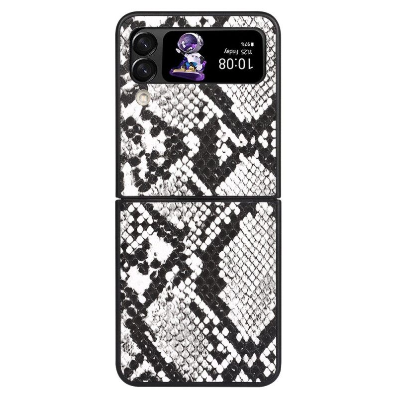 Kuori Samsung Galaxy Z Flip 4 Kotelot Flip Snake Skin Effect