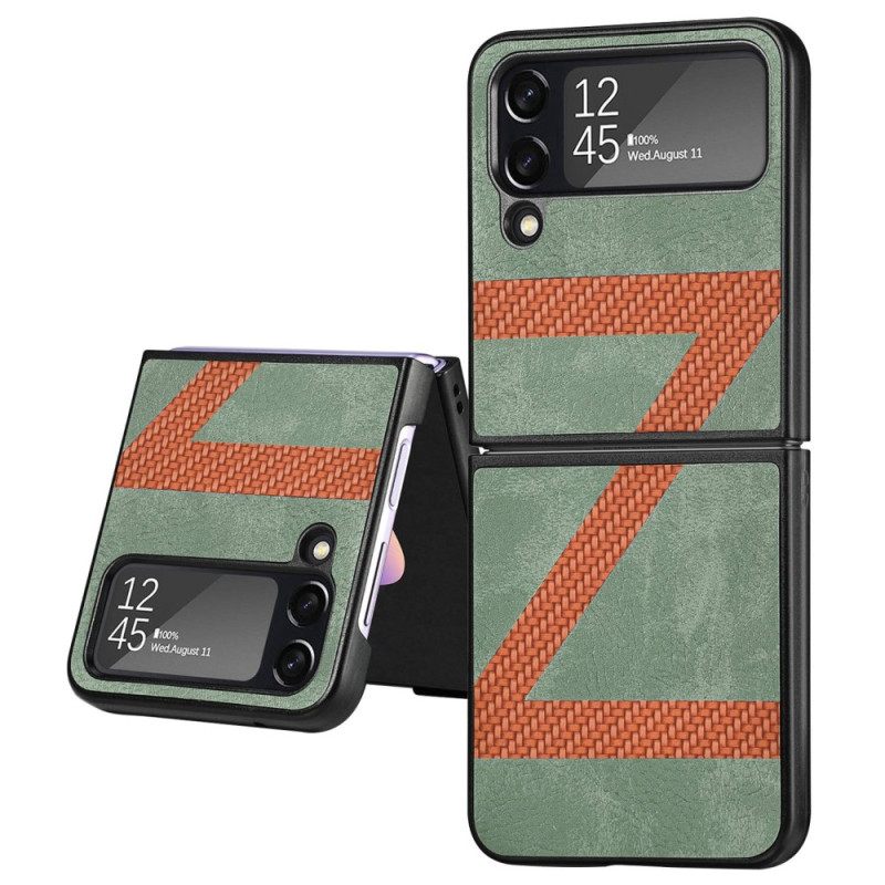 Kuori Samsung Galaxy Z Flip 4 Kotelot Flip Style Leather Z Design