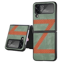 Kuori Samsung Galaxy Z Flip 4 Kotelot Flip Style Leather Z Design