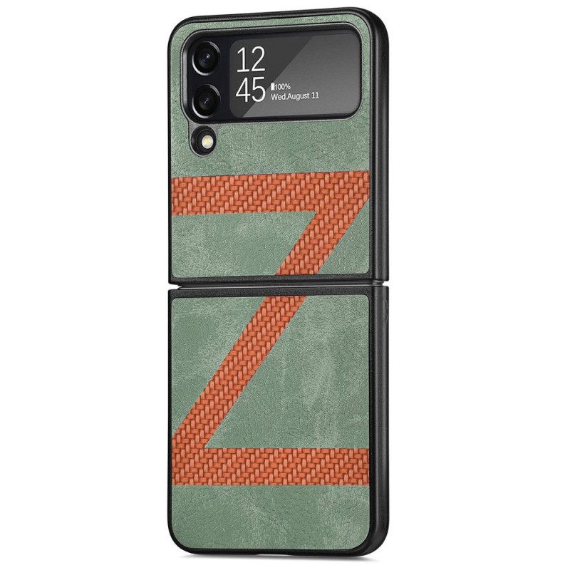 Kuori Samsung Galaxy Z Flip 4 Kotelot Flip Style Leather Z Design